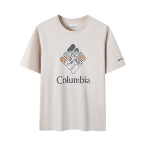 Columbia Футболка мужская белая хаки