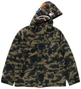 Куртка для сноуборда BAPE 1st Camo Shark, зеленый