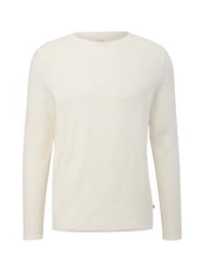 QS Вязаный свитер светло-бежевого цвета (8000)