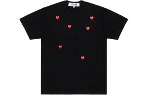 Футболка унисекс черная Cdg Play, черный