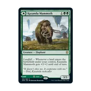 CCG Мамонт Казанду // Долина Казанду (справа), MTG - Zendikar Rising