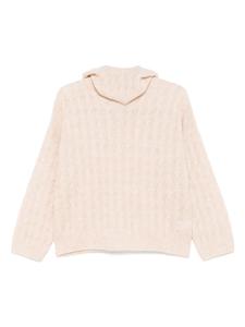 Свитер из смеси мохера и хлопка Brunello Cucinelli, нейтральный