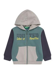 Толстовка с капюшоном на молнии UNITED COLORS OF BENETTON, изумрудный