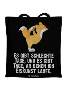 Сумка для переноски Mr & Mrs Panda Fuchs Eiskunstläufer, черный