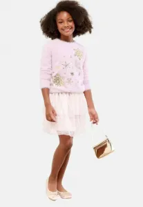 Рождественский джемпер с круглым вырезом стандартного кроя Lipsy, Lilac Purple Snowflake