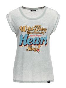 Футболка Queen Kerosin Wild Thing, цвет graugrün