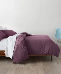 Комплект постельного белья из 8 предметов: одеяло из микрофибры с тройной обработкой поверхности, размер California King Ella Jayne, баклажановый