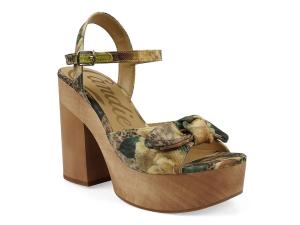 Сандалии Candie's Colbey Platform Sandal, Yellow Floral Print