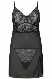 Ulla Popken Пеньюар в черном цвете