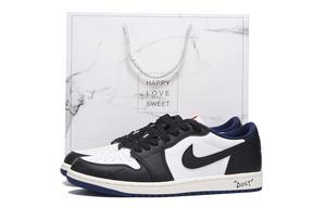 Jordan Баскетбольные кроссовки Air 1 с антискользящим и износостойким покрытием, низкие, винтажные, мужские, черно-белые