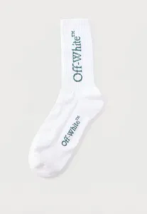 Носки средней высоты, напоминающие книжные. Off-White, White/Green
