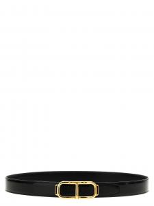Ремень с логотипом, двусторонний TOM FORD, черный