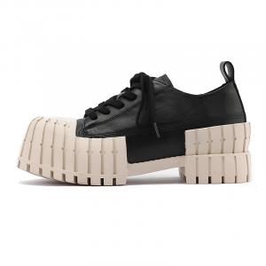 SZE Высокие устойчивые к истиранию нескользящие повседневные туфли унисекс черно-белые черные, цвет Black