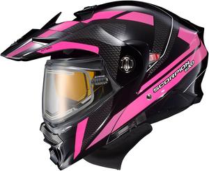 Шлем ScorpionEXO AT960 для приключений в холодную погоду, розовый