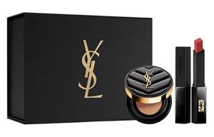 Набор косметики для женщин SAINT LAURENT, Leather Air Cushion #B20 Mini 5g+Small черный Stripes 301