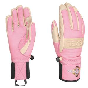 Водонепроницаемые лыжные перчатки Level, розовый
