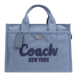 COACH Голубая женская сумка Cargo Cotton Handbag
