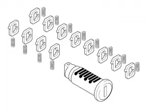 Комплект цилиндра замка из алюминиевого корпуса GS BMW