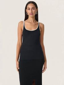 Топ с вырезом лодочкой Ida Soaked In Luxury, Black/White