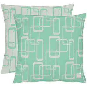 Декоративная подушка 3966 Чехол с наполнителем, 1 шт. Apelt, Türkis/stein + gemustert