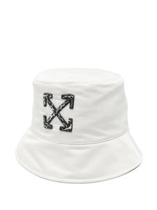 Off-White панама с логотипом, нейтральный