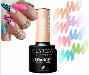 Гибридный УФ/светодиодный лак для ногтей Claresa Lollipop Puderek