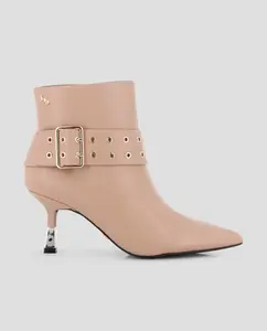 Элегантные женские ботильоны на тонком каблуке Blogger, пастельно-розовый