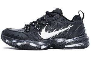 Nike Air Monarch 4 Амортизация, износостойкость, увеличение высоты, низкие, массивные кроссовки, унисекс, черный, белый