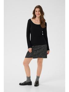 Рубашка CRRibba облегающего кроя с длинными рукавами в черном цвете Cream