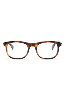 Очки в квадратной оправе Saint Laurent Eyewear, коричневый