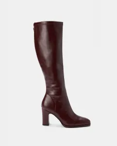 Женские эластичные сапоги на каблуке Latouche, бордовый