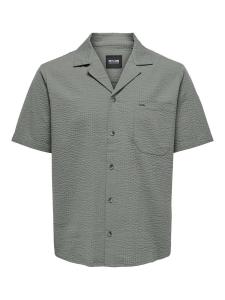 Рубашка на пуговицах классического кроя Only & Sons ONSEye, темно-серый