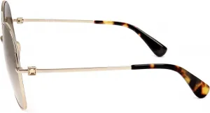 Солнцезащитные очки MaxMara Max Mara MM0034 32F 60, новые, женские, золотистые, Gold