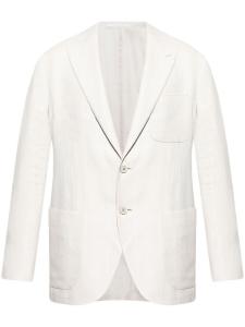 Eleventy пиджак в полоску, белый
