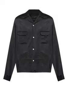 Рубашка Yodo с вышивкой Allsaints, черный