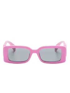 Солнцезащитные очки с логотипом Interlocking G Gucci Eyewear, розовый