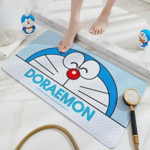 Dajiang Ковер для ванной 40x70 см, нескользящий коврик из ПВХ, Doraemon, для душа и прихожей, Head exploration 1см*1см