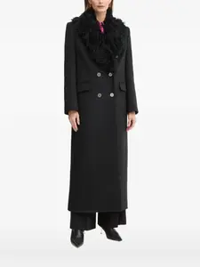 Двубортное пальто Versace Jeans Couture, черный