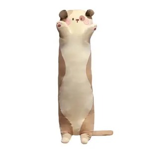 Плюшевая кукла щенок бульдог высота 90cm/110cm/130cm Bitter purchase, коричневый