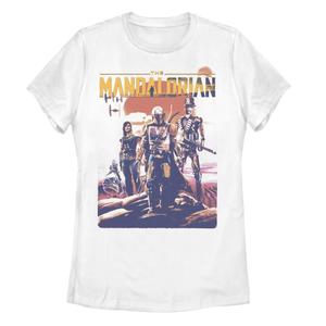 Футболка с изображением заката для юниоров «Звёздные войны: Мандалорская групповая съемка» Licensed Character