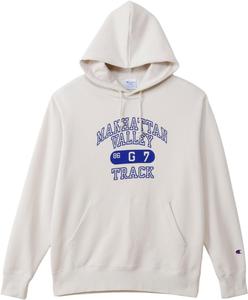 Мужская повседневная толстовка Champion с длинным рукавом, изготовлена из переработанного полиэстера и хлопка производства США, светло-бежевый