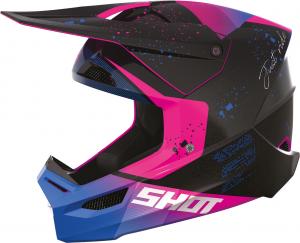 Мотокроссовый шлем Shot furious matrix, Black/Pink