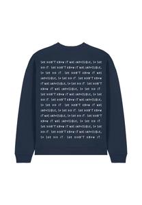 Толстовка IMPOSSIBLE BACK PRINT UNISEX Mira Paris, темно-синий