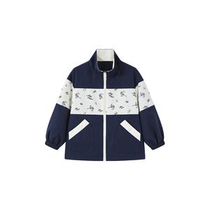 Детская куртка с воротником-водолазкой утепленная Disney, темно-синий