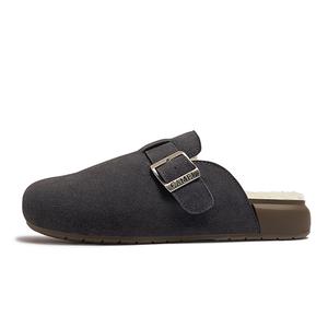 Закрытые тапочки Women's CAMEL, черный серый (fleece-lined)