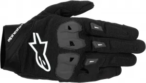 Мужские летние мотоциклетные перчатки Alpinestars SP X 1 с защитой лодыжки и сенсорным экраном, черно-белые, размер L, Black / White