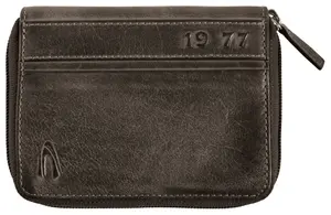 Кошелек Camel Active "Melbourne" из высококачественной воловьей кожи с прочными швами, выглядит как подержанный, черный