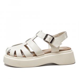 YEARCON Римские сандалии женские экрю, цвет Ecru