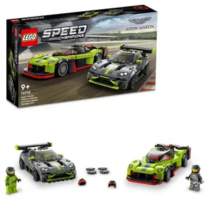 LEGO Speed ​​​​Champions, блоки, Aston Martin Valkyrie AMR PRO и Aston Martin Vantage GT3, 76910