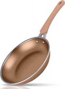 Cковорода NutriChef маленькая с антипригарным покрытием 20 см, золотистый